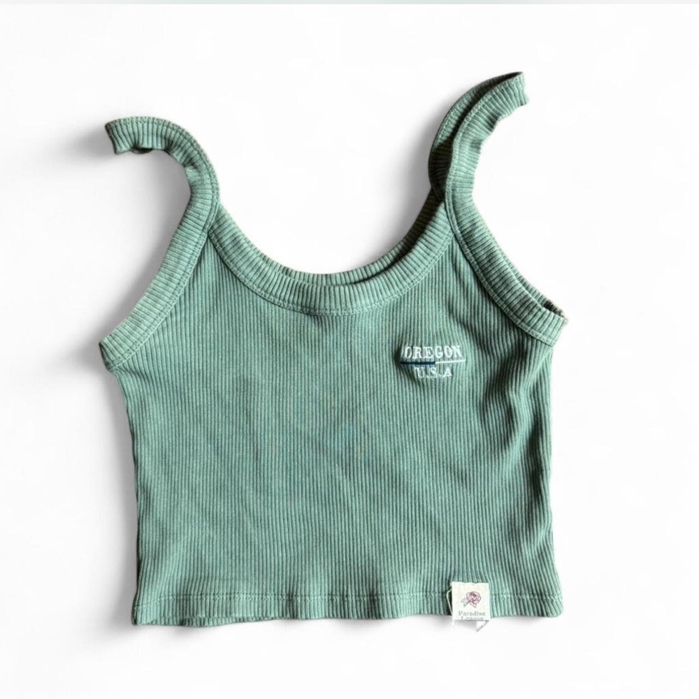 Pull&Bear Oregon Crop Top Tank Top Spaghetti Strap Small
